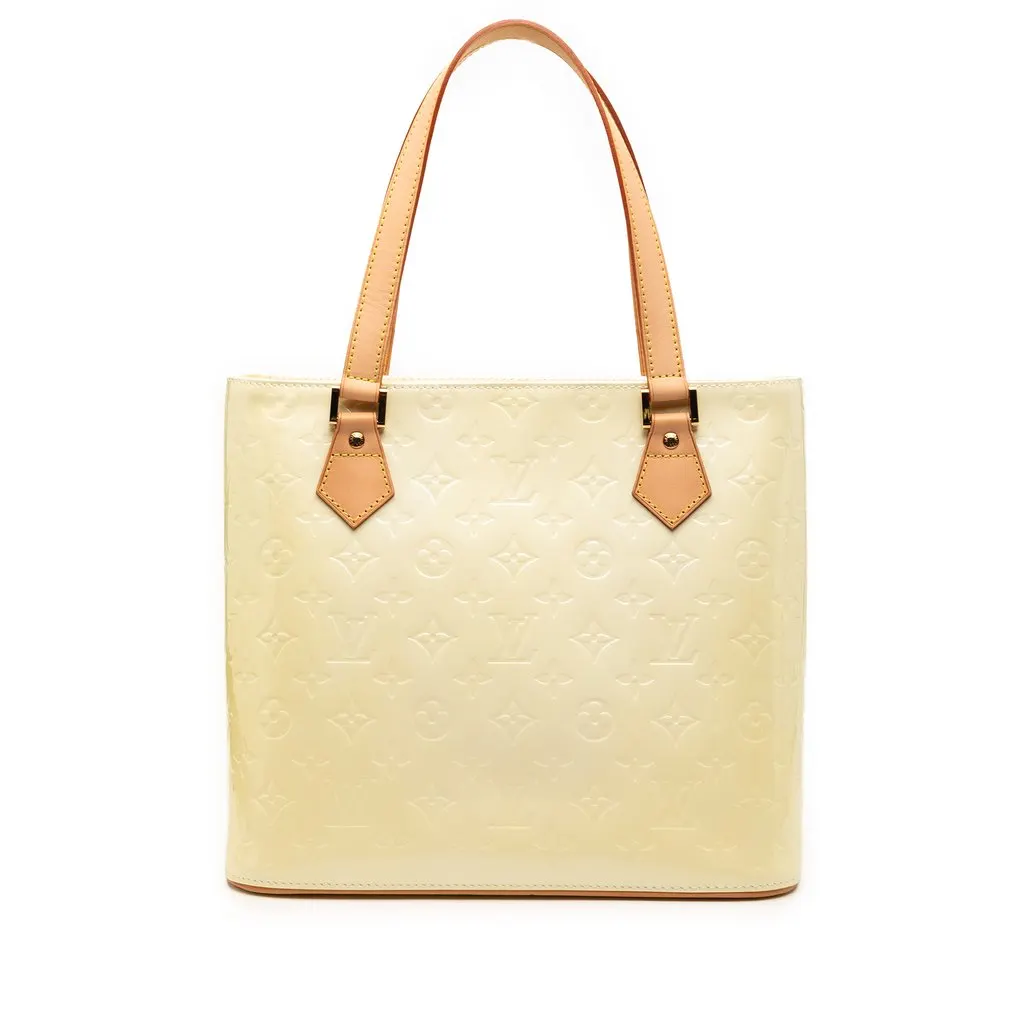 Louis Vuitton Monogram Vernis Houston White Leather Very good - Front View