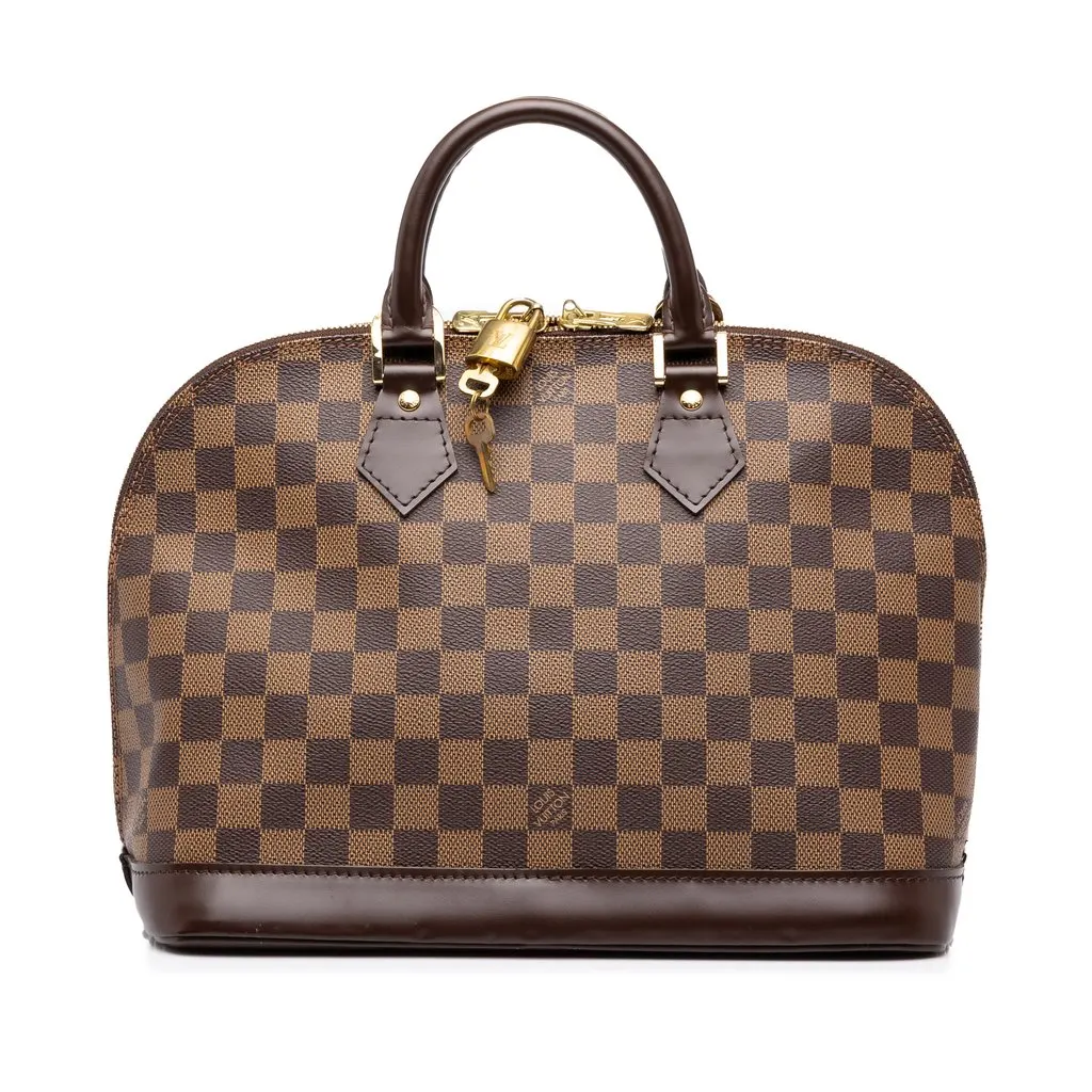 Louis Vuitton Damier Ebene Alma PM Brown Canvas Very good - Front View