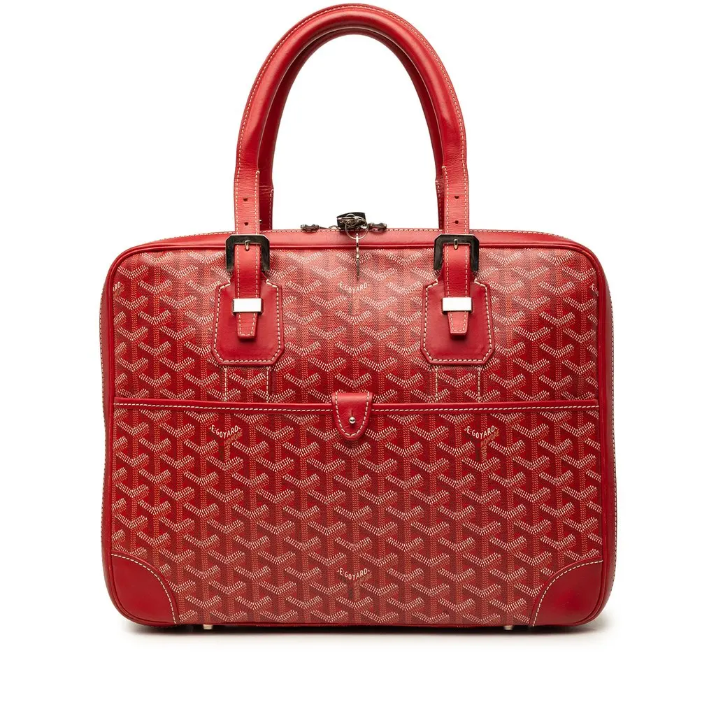 Goyard Goyardine Ambassade PM Red Canvas Very good - Front View