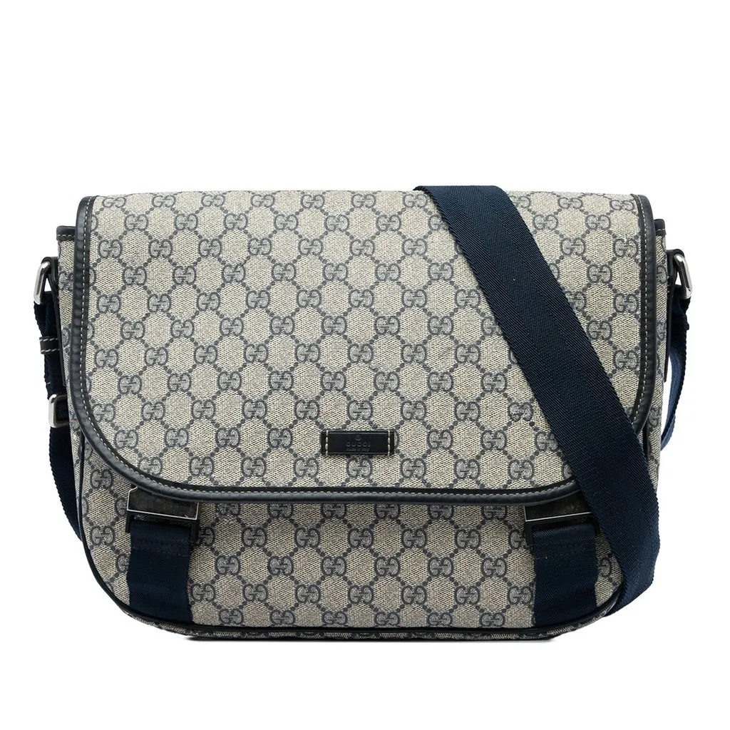 Gucci GG Supreme Crossbody Beige Canvas Very good - Front View