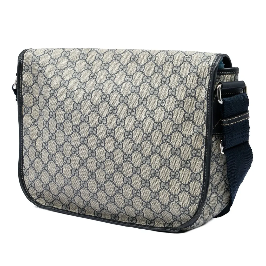 Gucci GG Supreme Crossbody Beige Canvas Very good - Back View