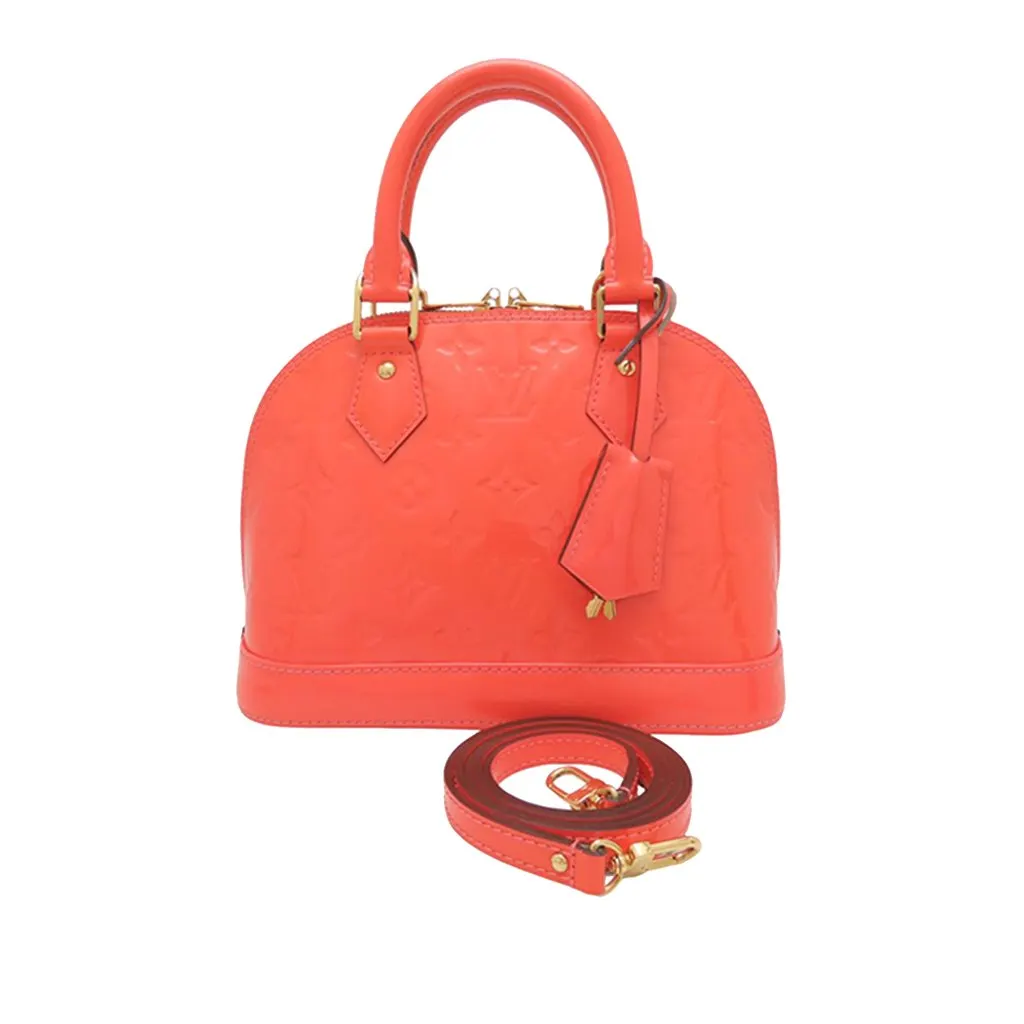 Louis Vuitton Monogram Vernis Alma BB Pink Leather Very good - Front View