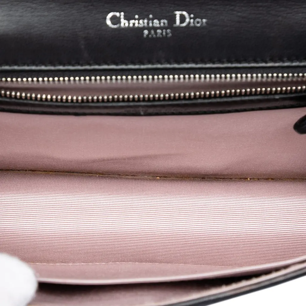 Dior Small Lambskin Diorama Flap Black Leather Very good - Model View