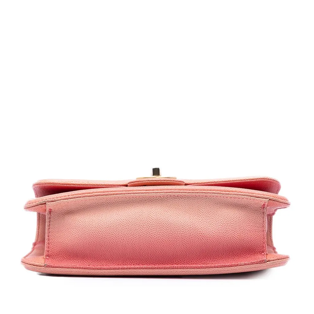 Chanel Small Quilted Caviar Sunset On The Sea Flap Pink Leather Very good - Inside View