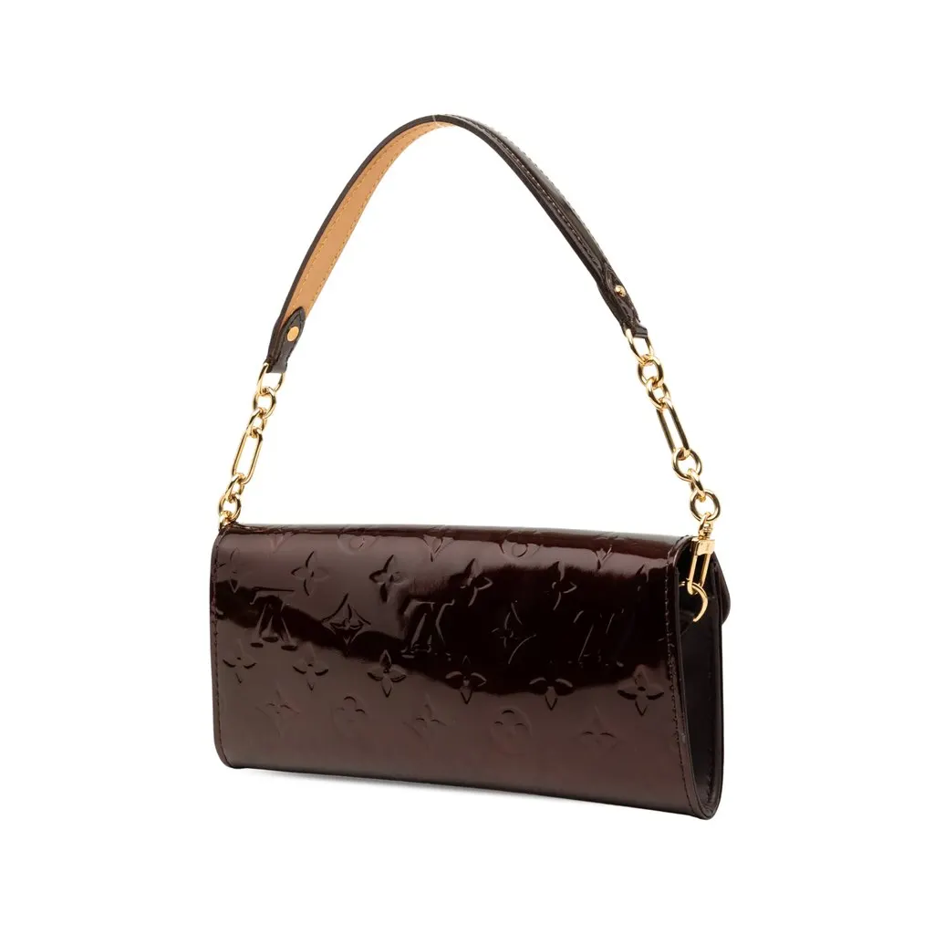 Louis Vuitton Monogram Vernis Sunset Boulevard Purple Leather Good - Back View