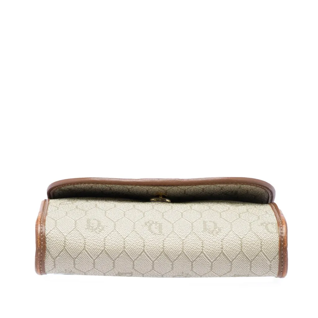 Dior Honeycomb Coated Canvas Crossbody Beige Canvas Very good - Inside View
