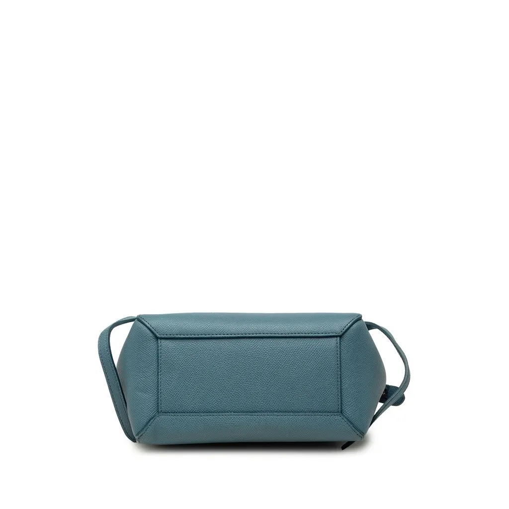 Celine Nano Grained Calfskin Belt Bag Blue Leather Very good - Inside View