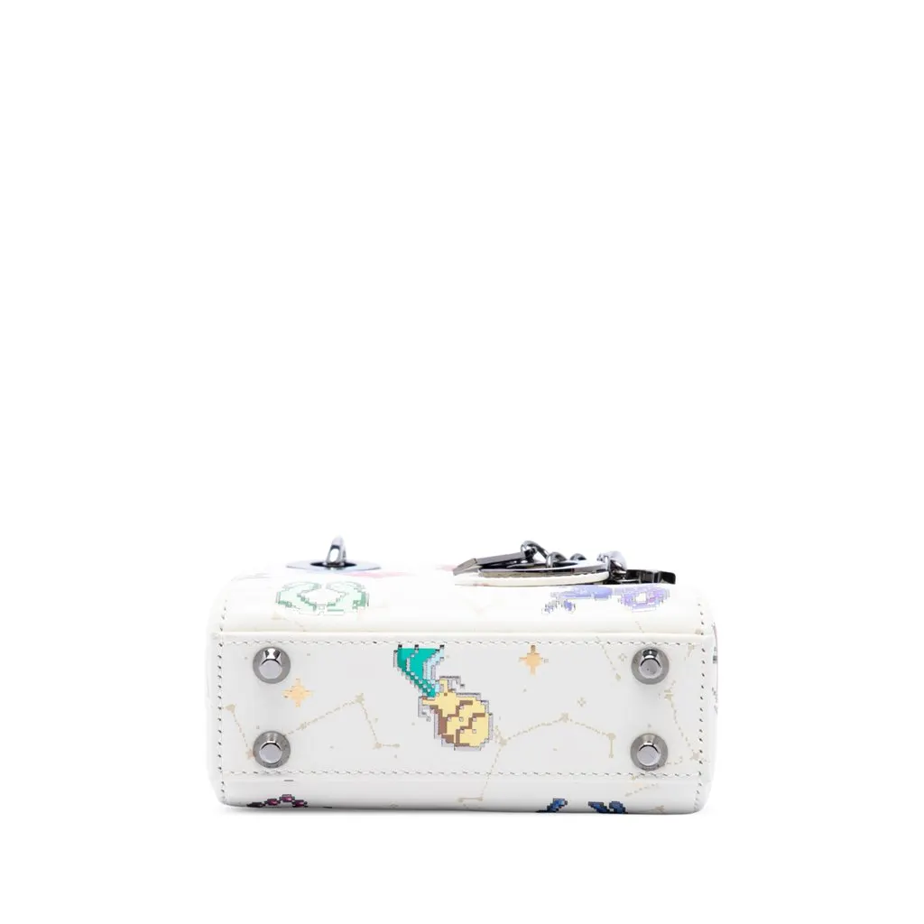 Dior Micro Calfskin Pixel Zodiac Lady Dior White Leather Very good - Inside View