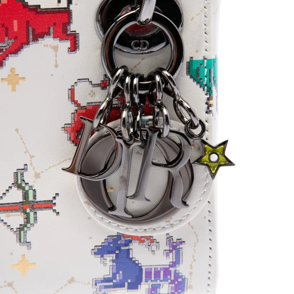 Dior Micro Calfskin Pixel Zodiac Lady Dior White Leather Very good - Box View