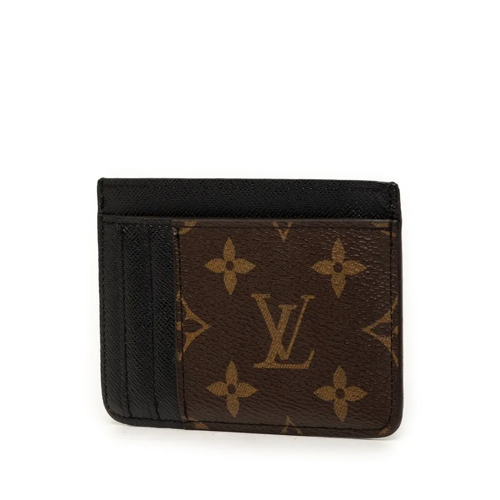 Louis Vuitton Monogram Reverse Side Up Card Holder Brown Canvas Very good - Back View