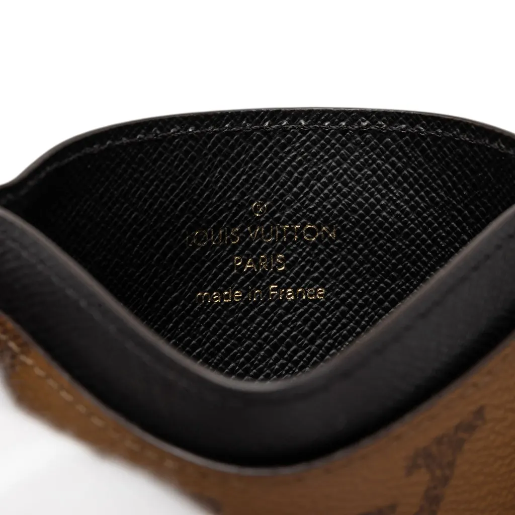 Louis Vuitton Monogram Reverse Side Up Card Holder Brown Canvas Very good - Box View