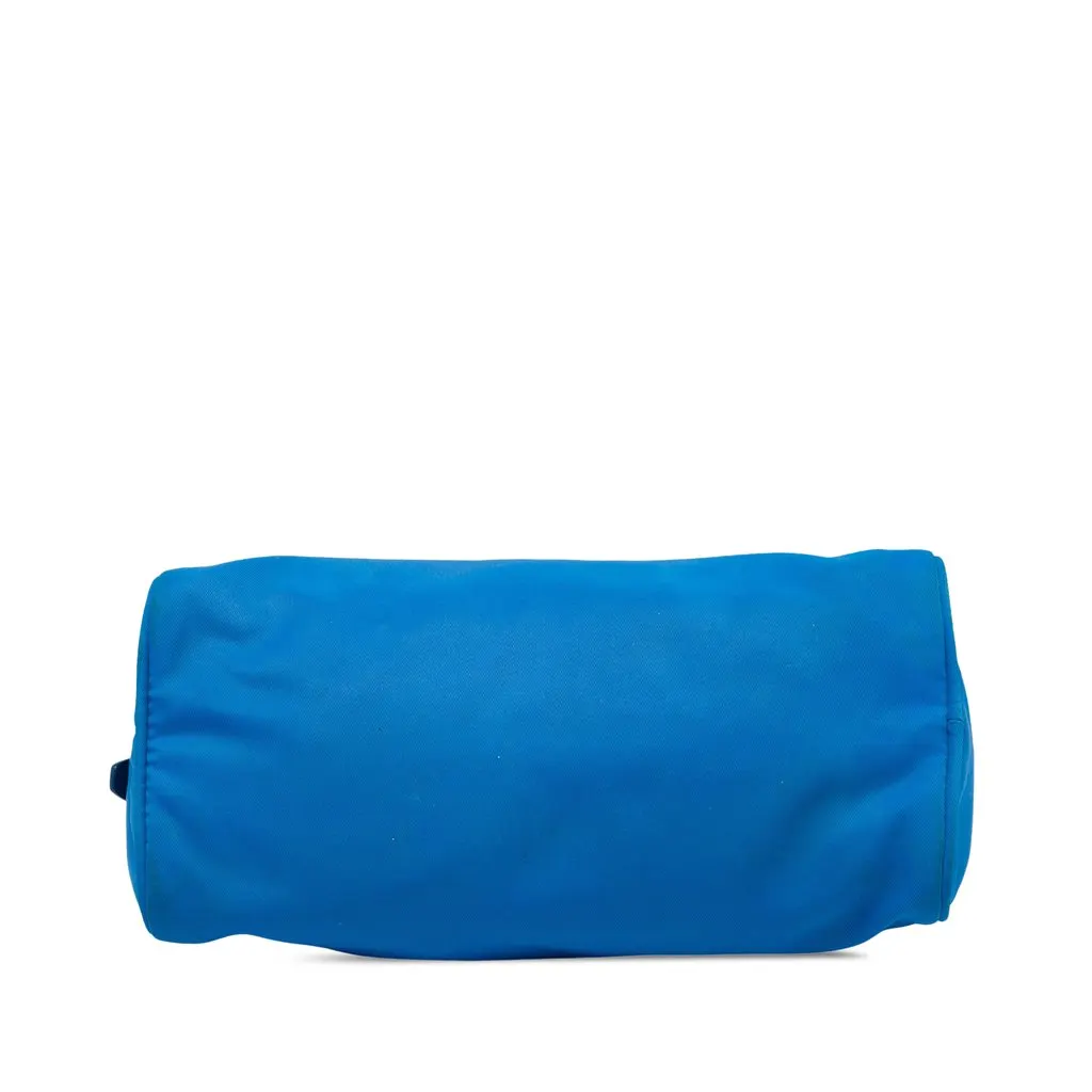 Prada Tessuto Cosmetic Pouch Blue Polyamide Good - Inside View