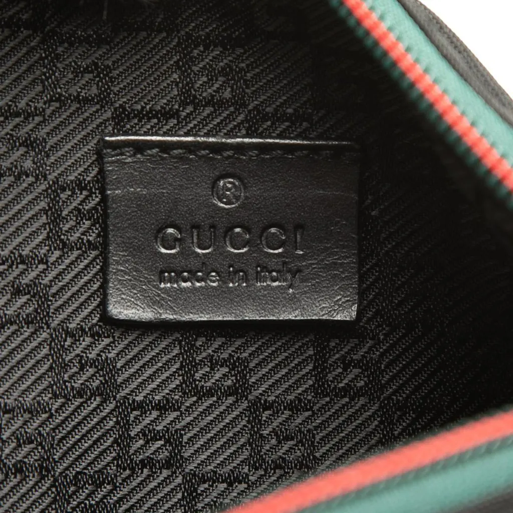 Gucci Nylon Web Belt Bag Black Polyamide Very good - Box View