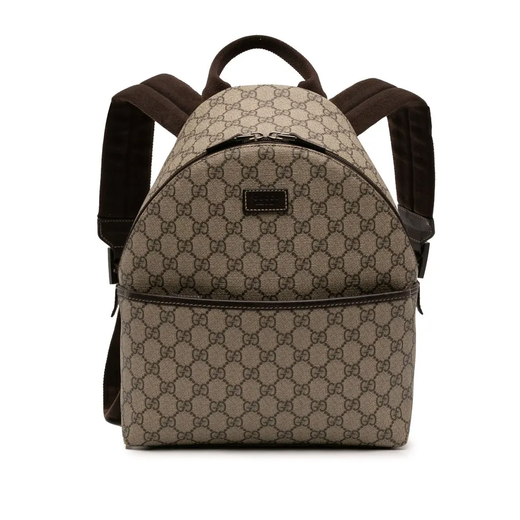 Gucci GG Supreme Backpack Beige Very good - Front View