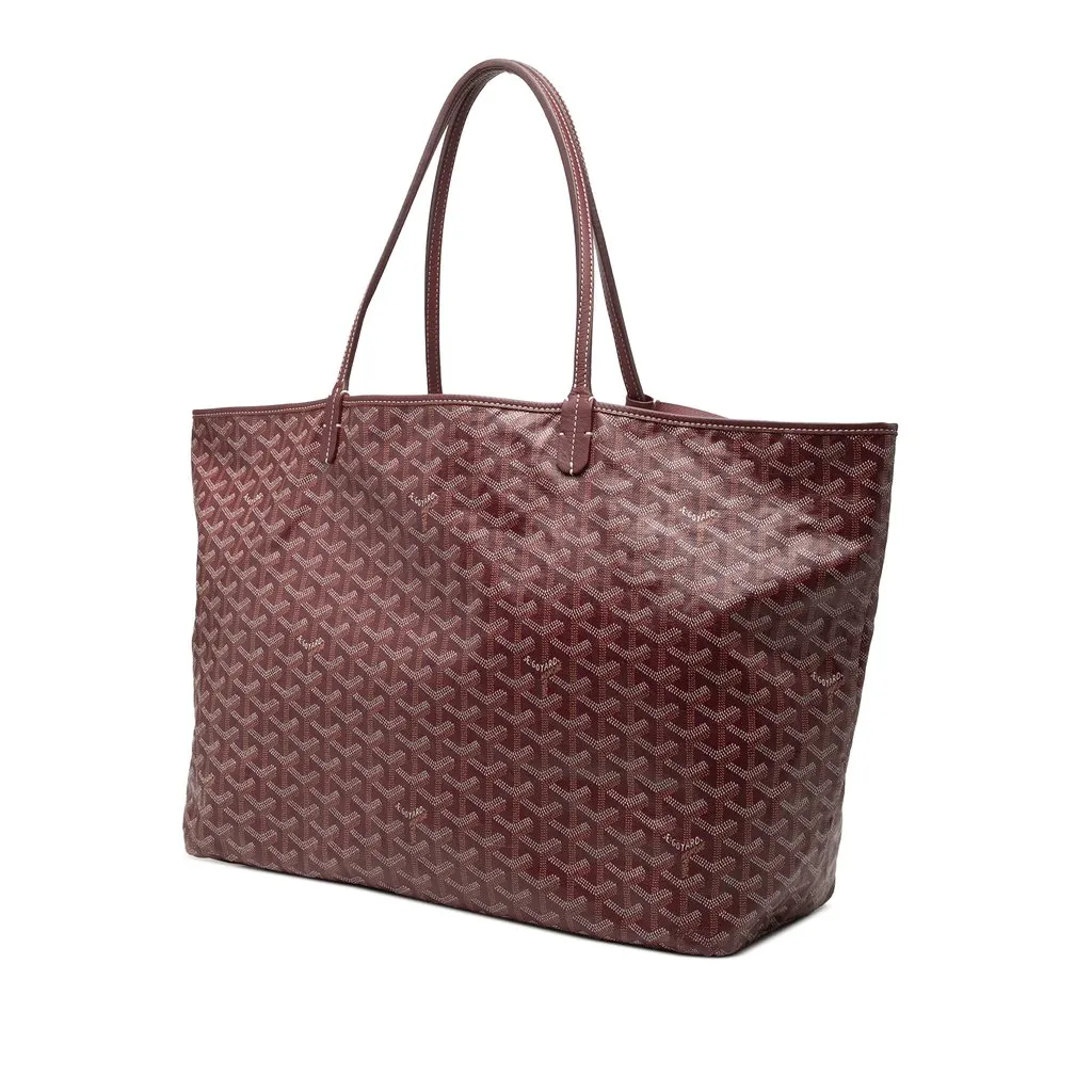 Goyard Goyardine Saint Louis GM Red Very good - Back View
