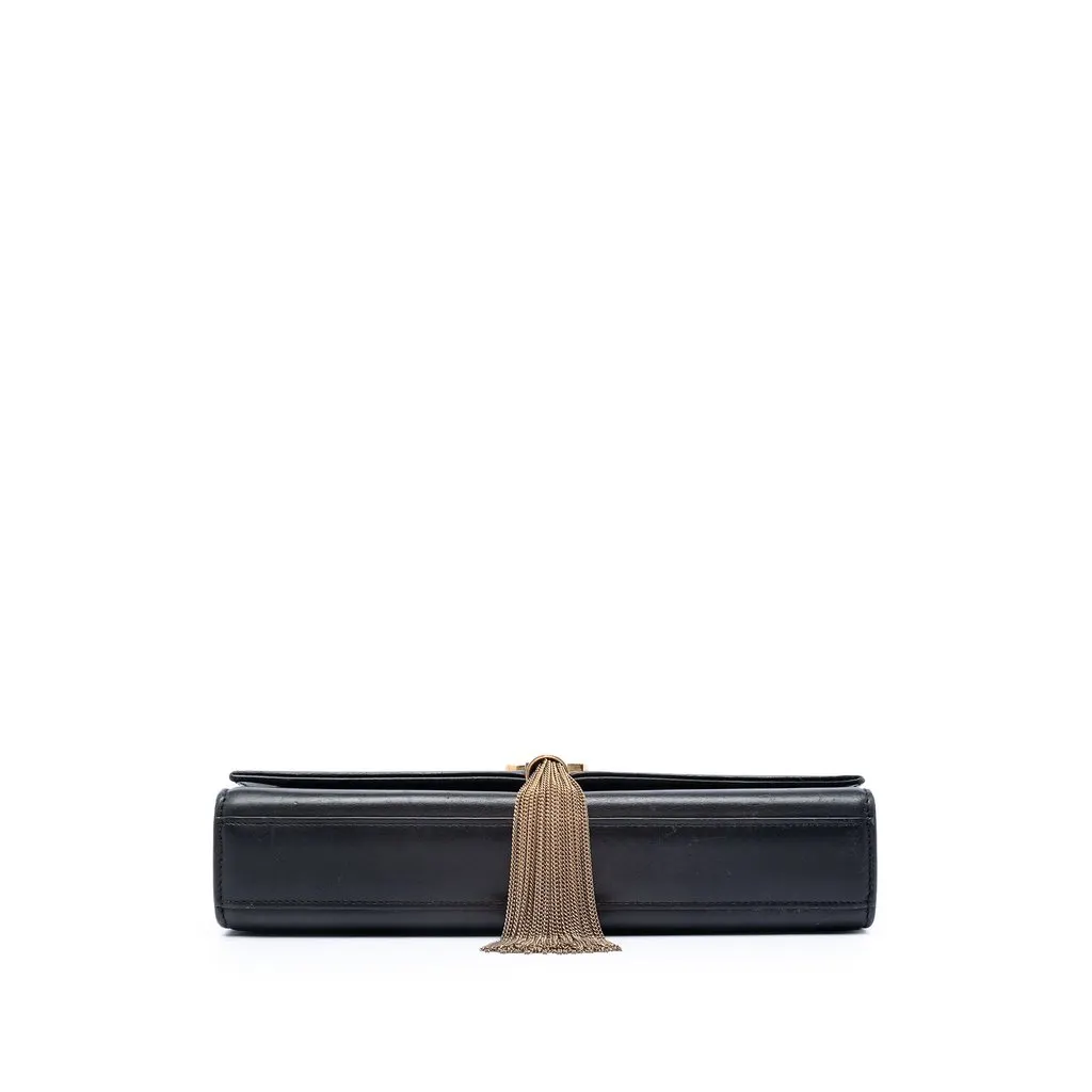 Saint Laurent Medium Smooth Calfskin Classic Monogram Kate Tassel Crossbody Black Leather Very good - Inside View