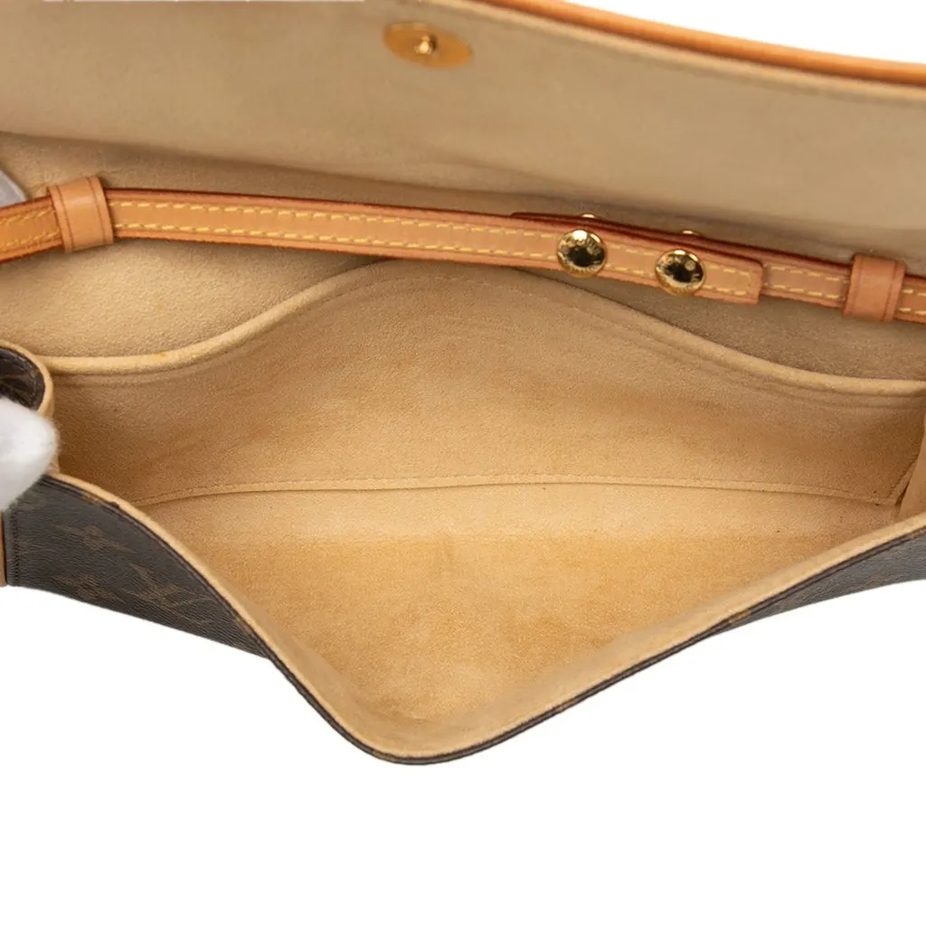 Louis Vuitton Monogram Pochette Twin GM Brown Very good - Model View