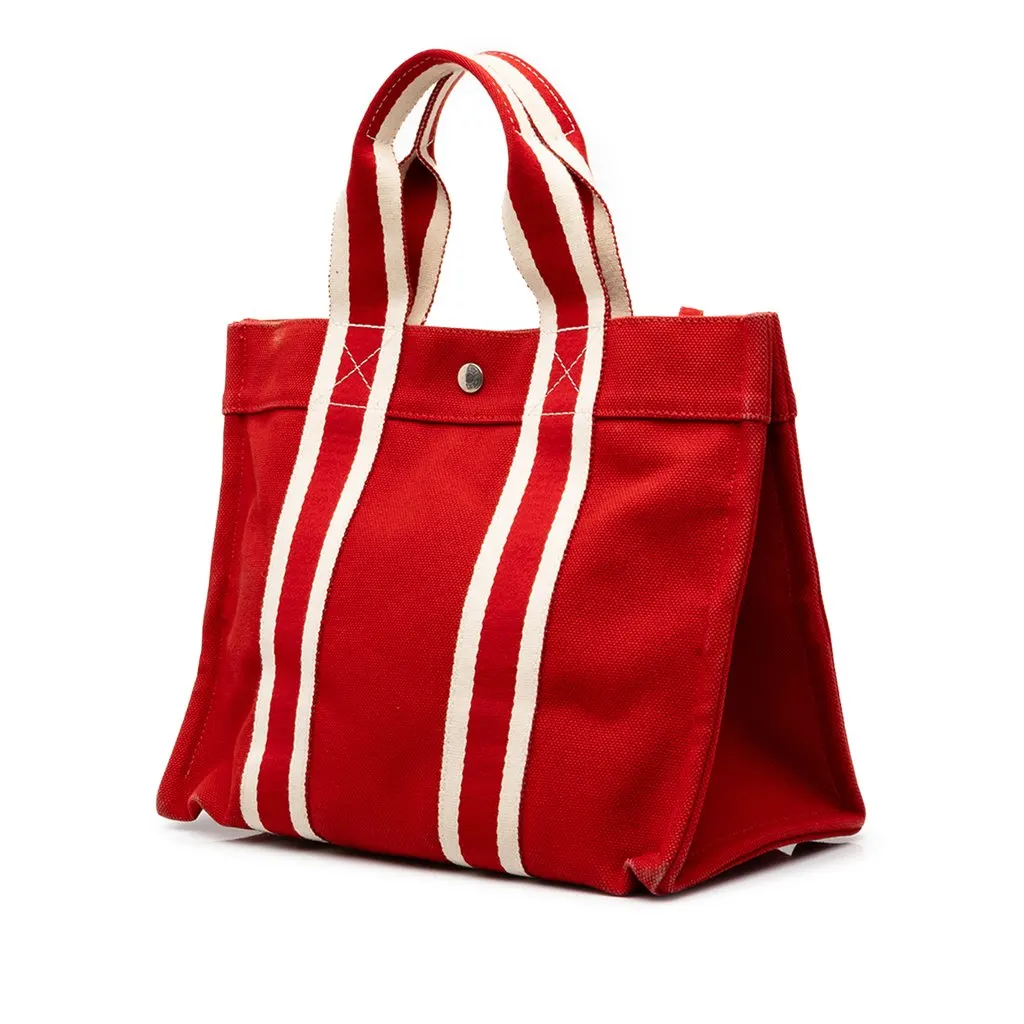 Hermès Canvas Fourre Tout PM Red Canvas Good - Back View