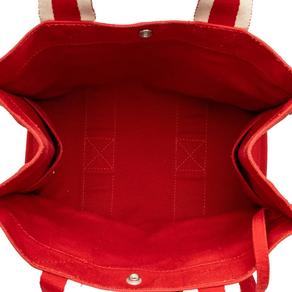 Hermès Canvas Fourre Tout PM Red Canvas Good - Model View