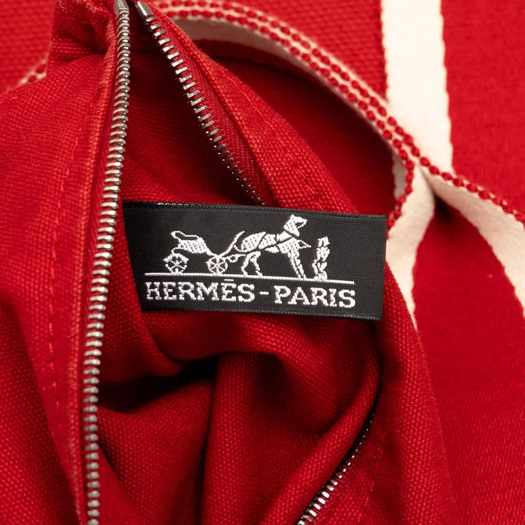 Hermès Canvas Fourre Tout PM Red Canvas Good - Box View