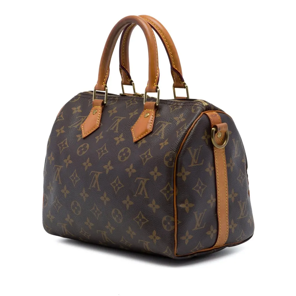 Louis Vuitton Monogram Speedy Bandouliere 25 Brown Very good - Back View