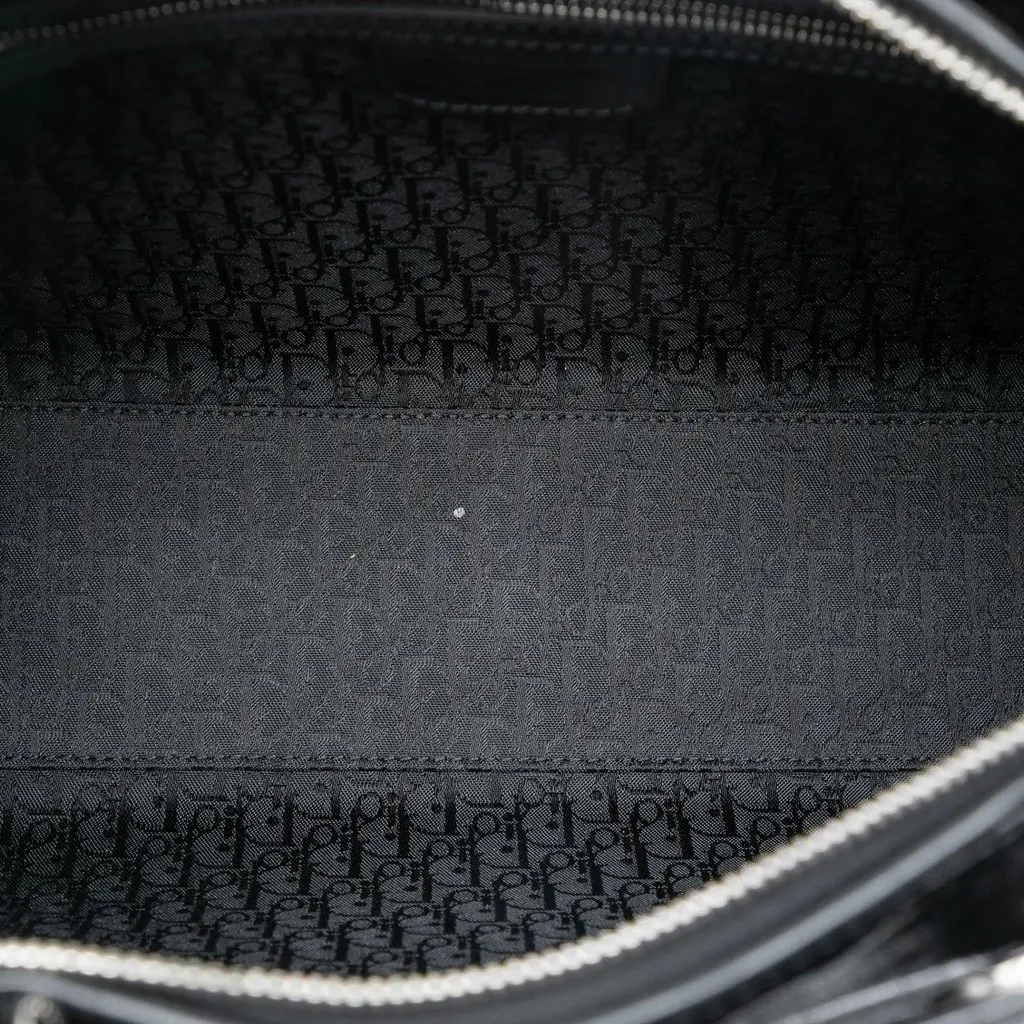 Dior Large Patent Cannage Lady Dior Black Leather Very good - Model View
