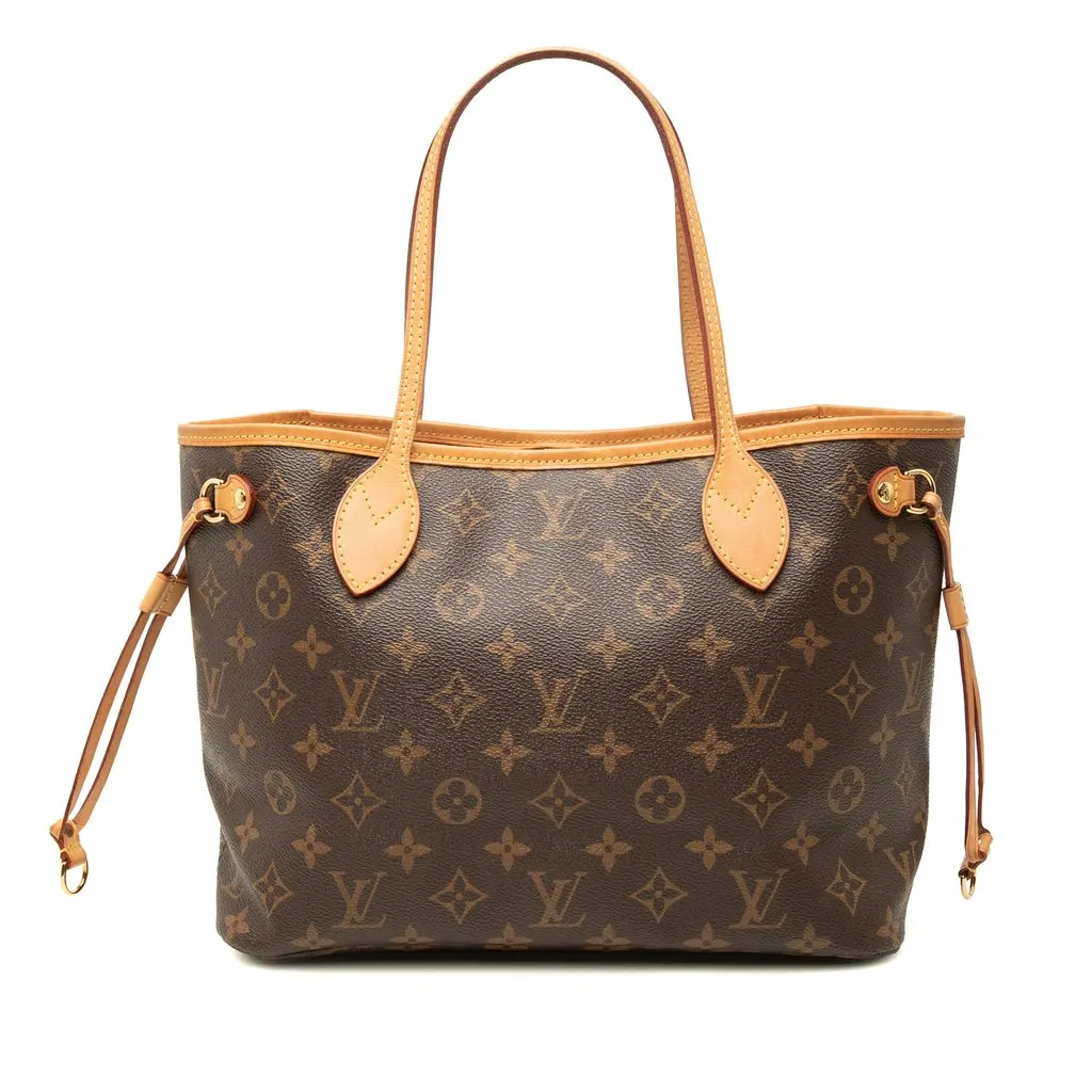 Louis Vuitton Monogram Neverfull PM Brown Canvas Very good - Front View