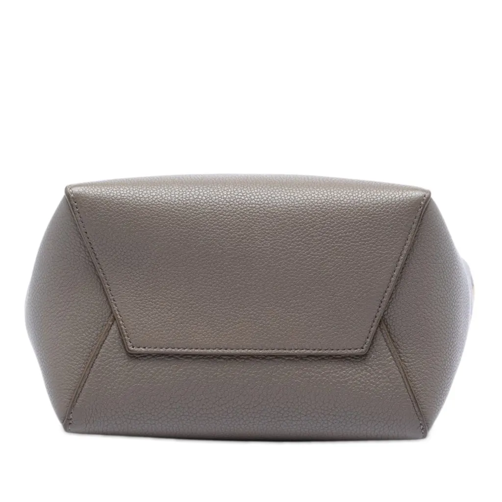 Celine Small Soft Grained Calfskin Seau Sangle Bucket Bag Brown Leather Very good - Inside View