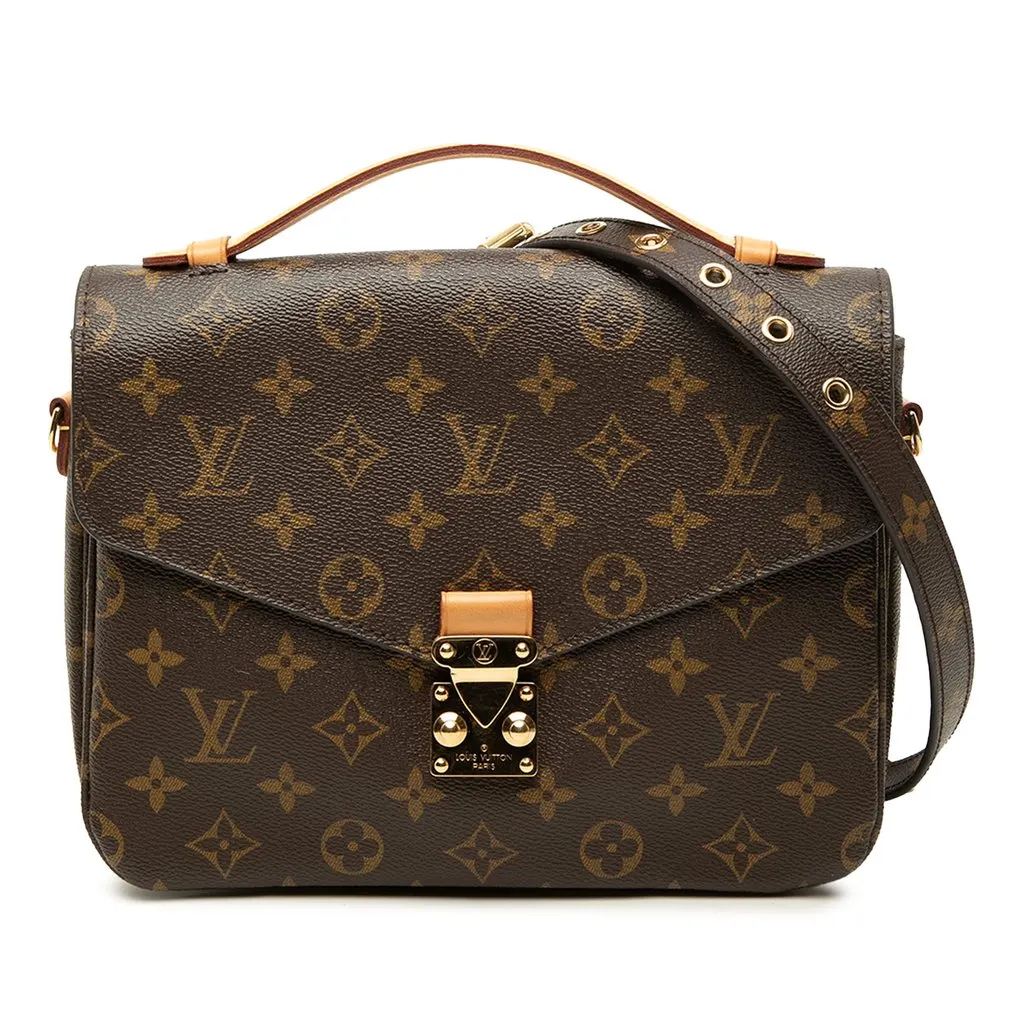 Louis Vuitton Monogram Pochette Metis Brown Canvas Very good - Front View