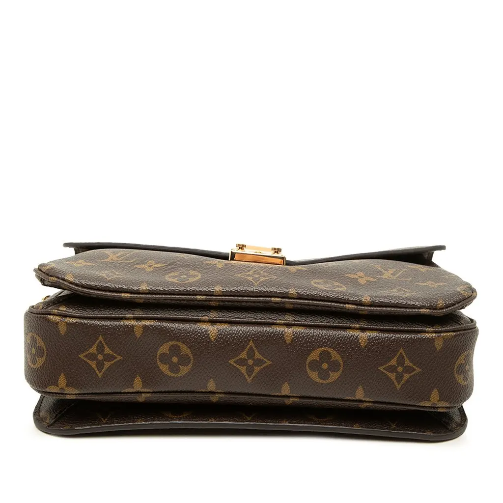 Louis Vuitton Monogram Pochette Metis Brown Canvas Very good - Inside View