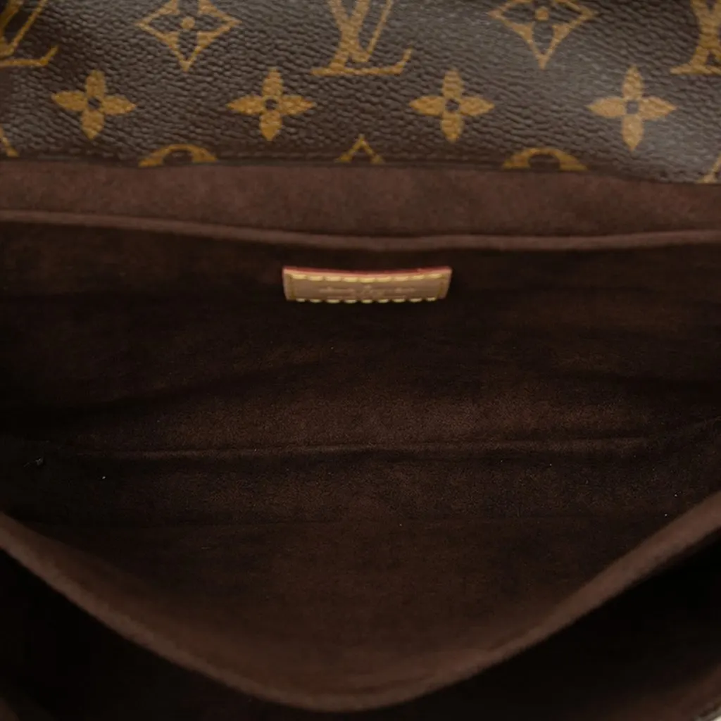 Louis Vuitton Monogram Pochette Metis Brown Canvas Very good - Model View