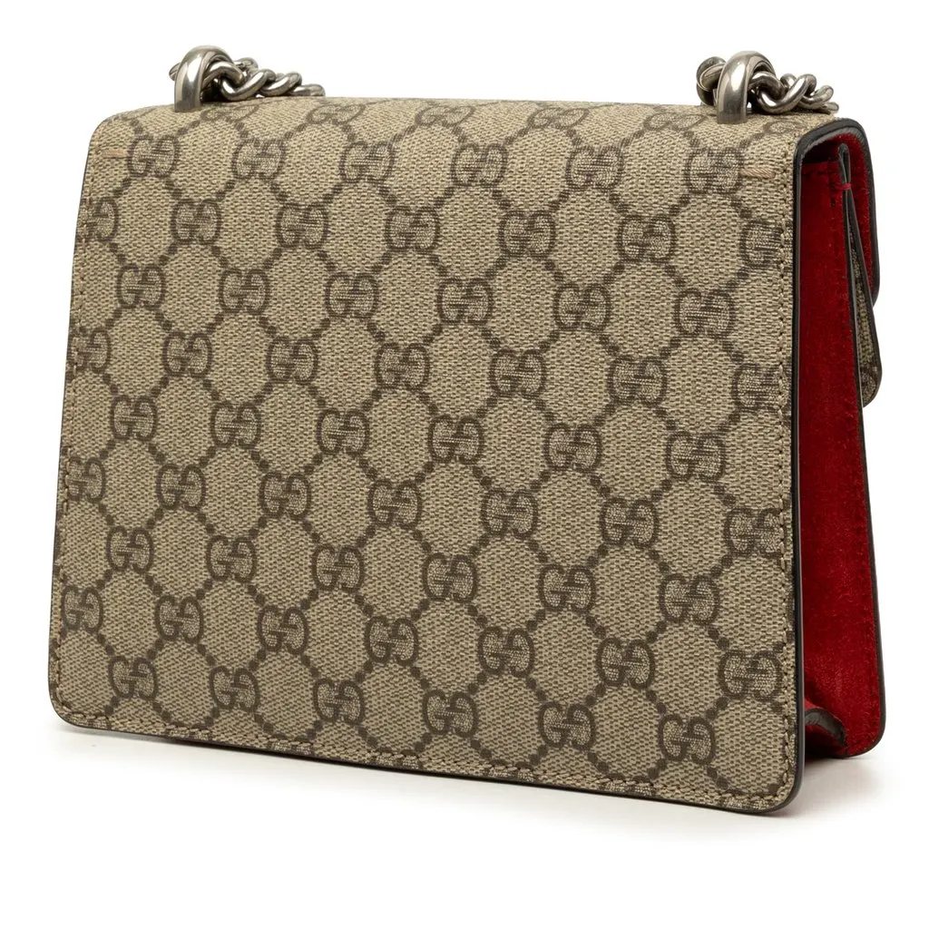 Gucci Small GG Supreme Dionysus Crossbody Beige Very good - Back View