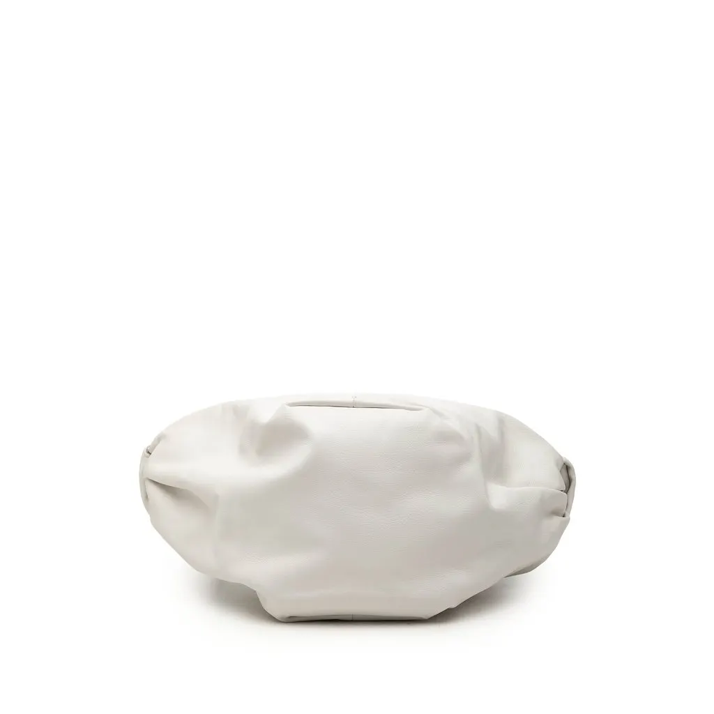 Bottega Veneta Mini Calfskin Double Knot Bag White Leather Very good - Inside View