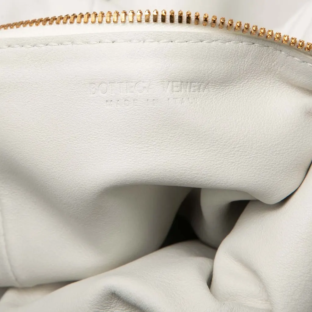 Bottega Veneta Mini Calfskin Double Knot Bag White Leather Very good - Box View