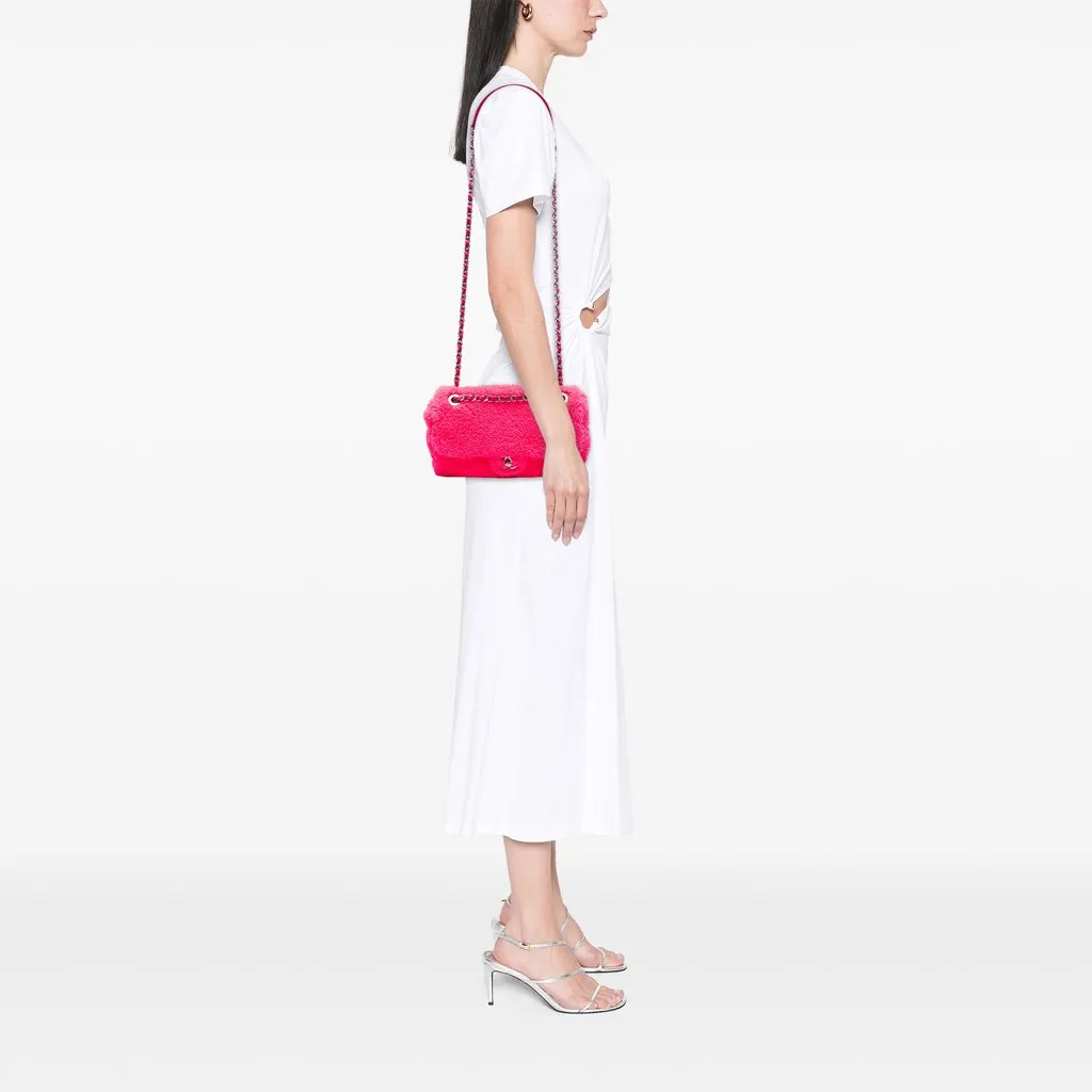 Chanel Medium Quilted Terry Cloth Coco Beach Flap Pink Very good - Box View