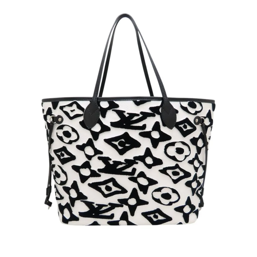 Louis Vuitton Monogram Urs Fischer Neverfull MM White Very good - Front View