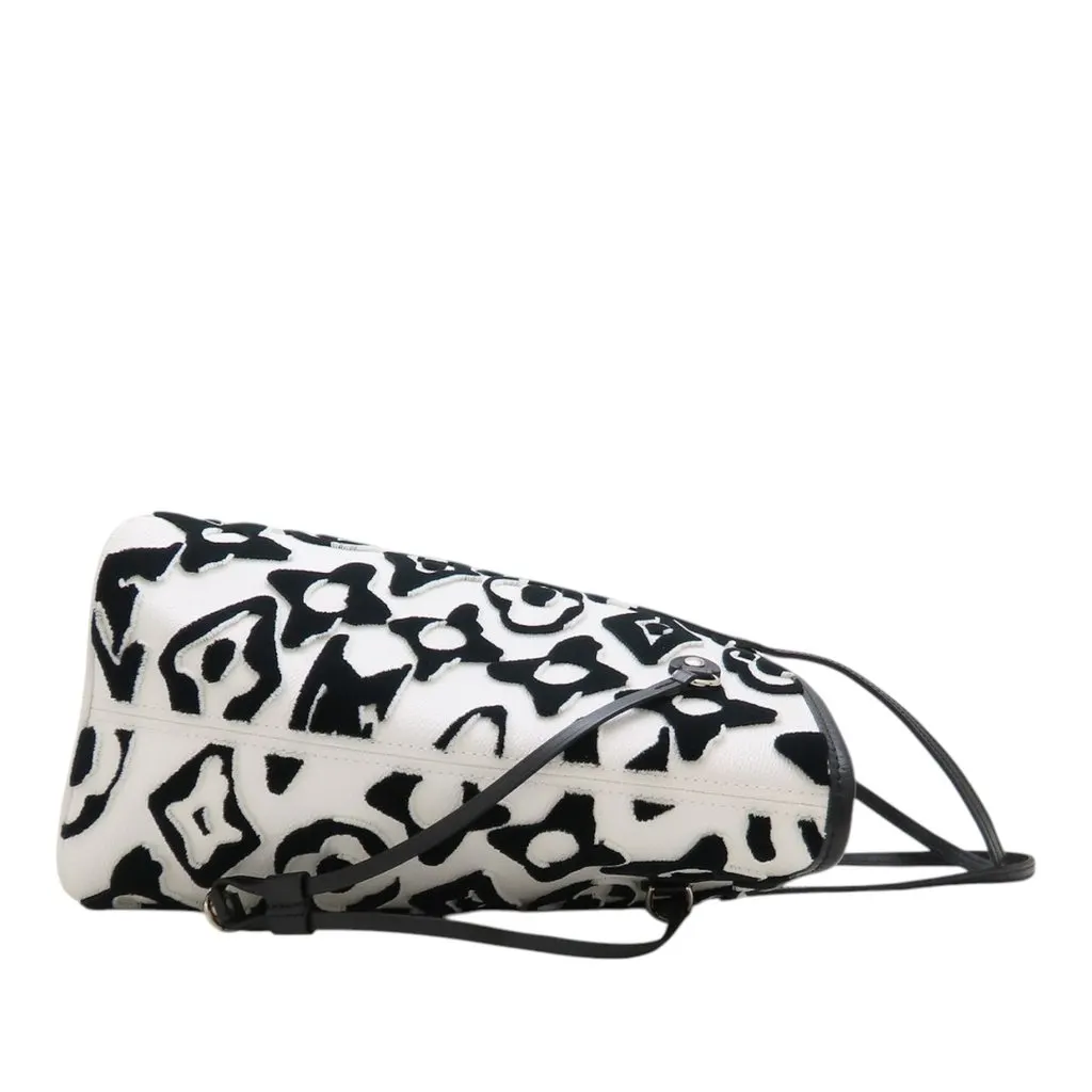 Louis Vuitton Monogram Urs Fischer Neverfull MM White Very good - Back View