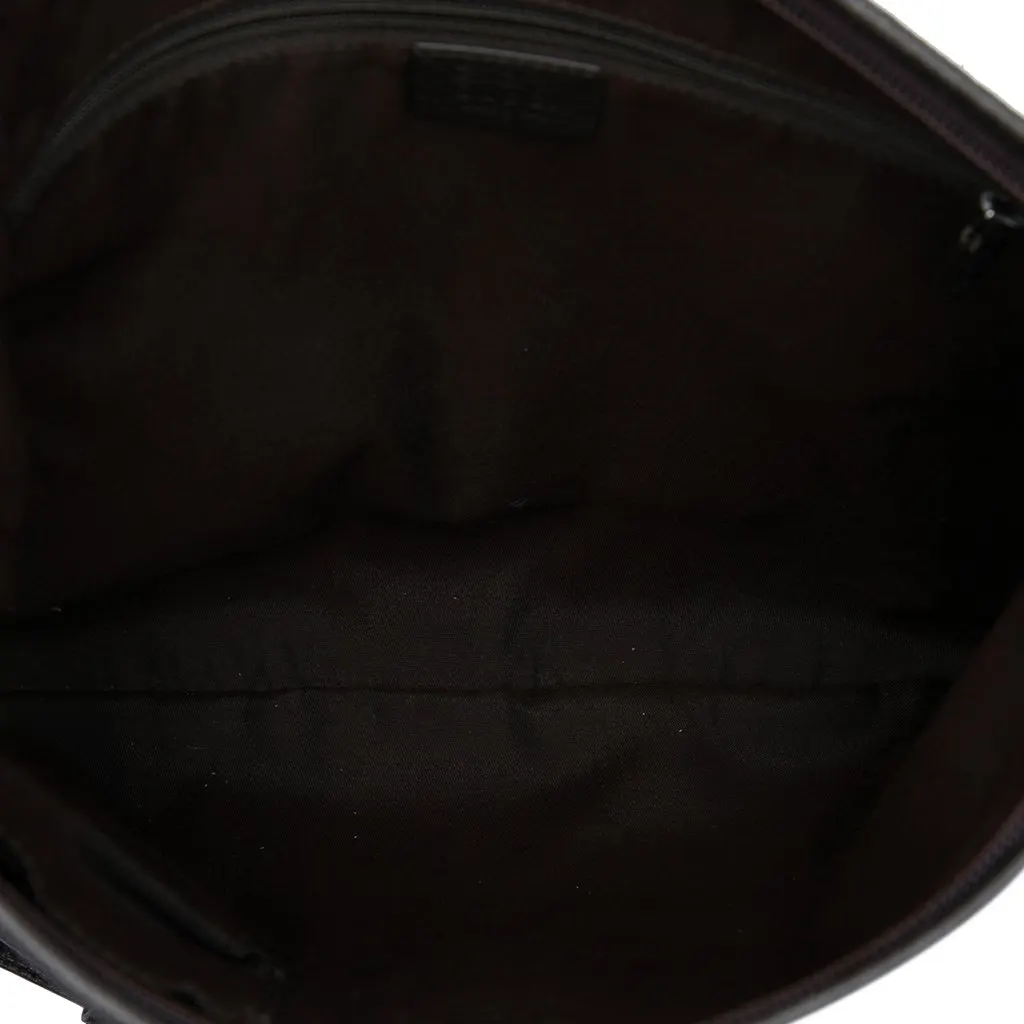Gucci GG Nylon Abbey D Ring Crossbody Brown Very good - Model View