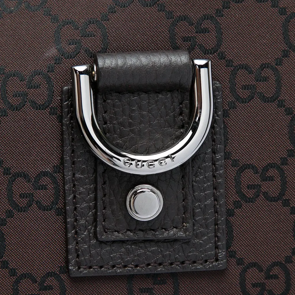 Gucci GG Nylon Abbey D Ring Crossbody Brown Very good - Box View
