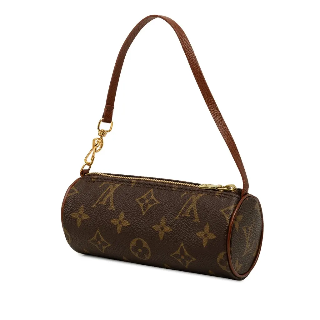 Louis Vuitton Monogram Papillon Pochette Brown Canvas Very good - Back View
