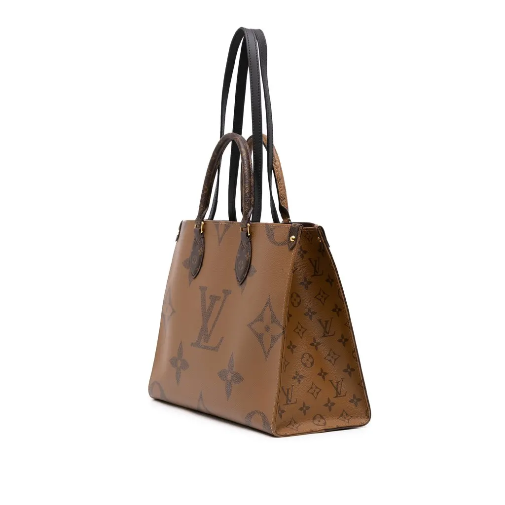 Louis Vuitton Monogram Reverse Giant OnTheGo MM Brown Good - Back View