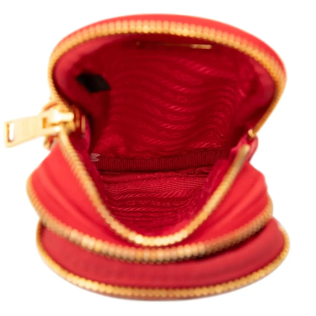 Prada Tessuto Double Zip Phone Case Red Very good - Model View