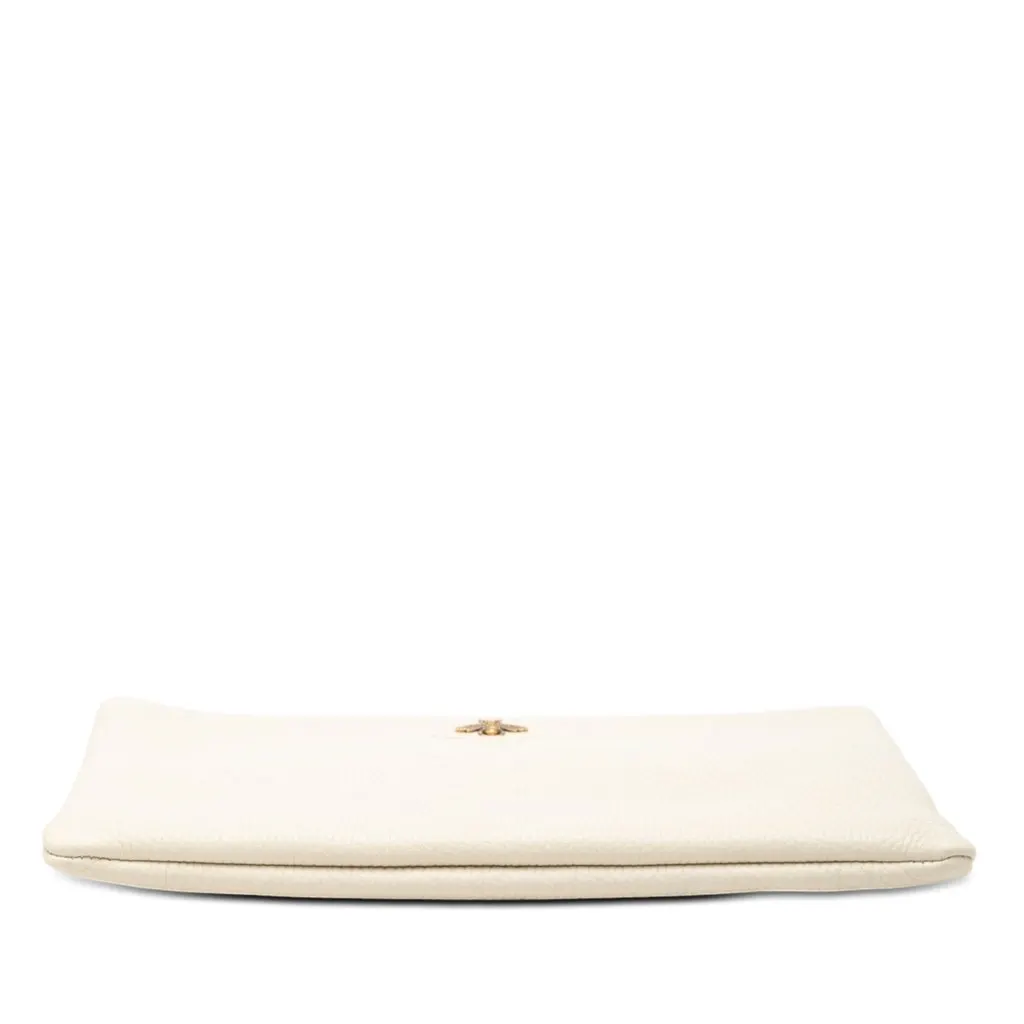 Gucci Calfskin Blind For Love Clutch White Leather Very good - Inside View