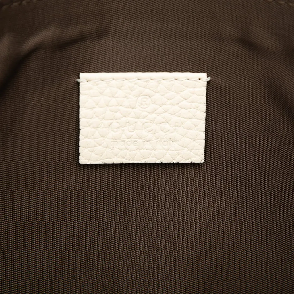 Gucci Calfskin Blind For Love Clutch White Leather Very good - Box View