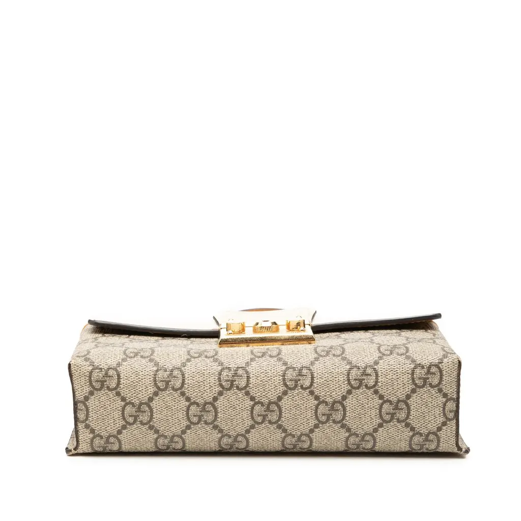 Gucci Mini GG Supreme Padlock Satchel Beige Very good - Inside View