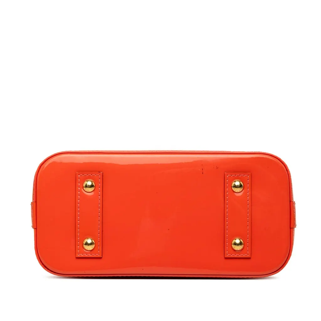 Louis Vuitton Monogram Vernis Alma BB Orange Leather Very good - Inside View