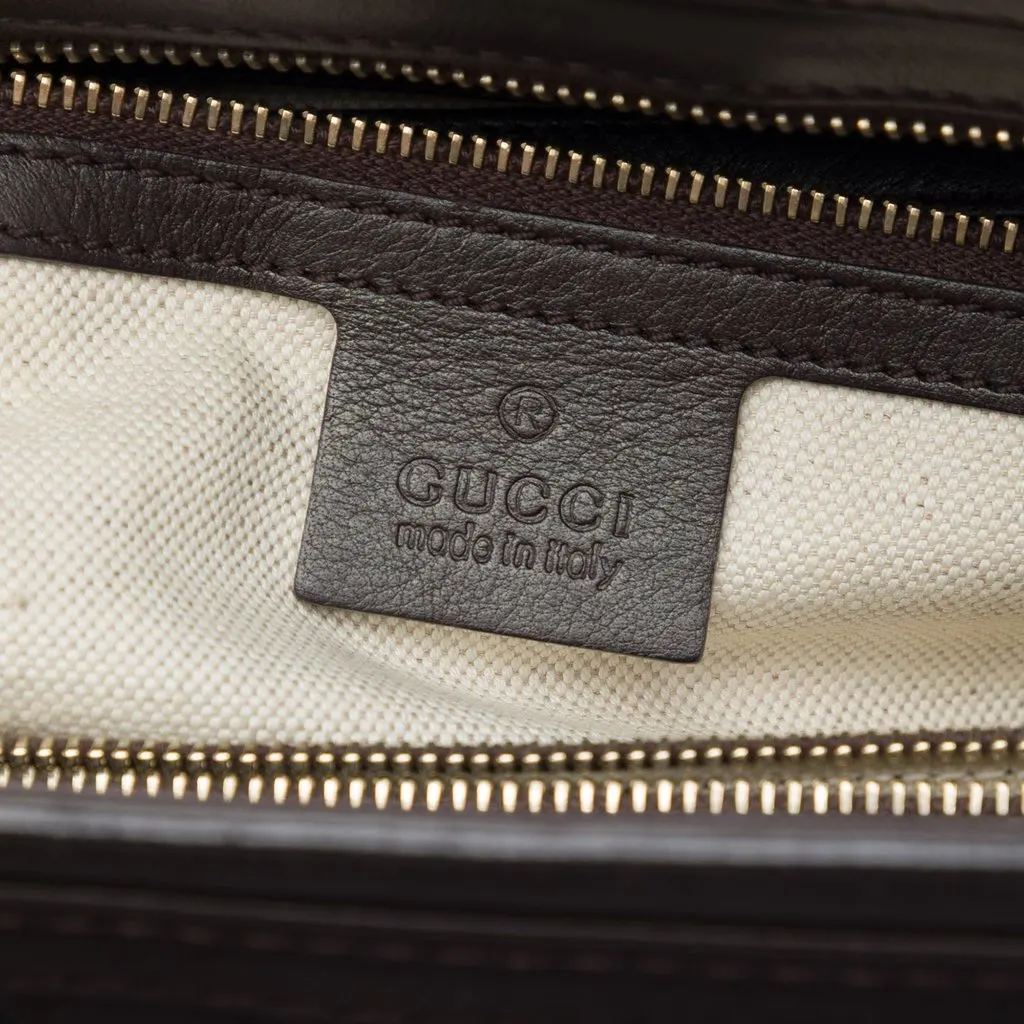Gucci Guccissima Mayfair Tote Brown Leather Very good - Box View