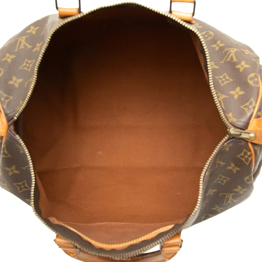 Louis Vuitton Monogram Speedy 40 Brown Canvas Good - Model View