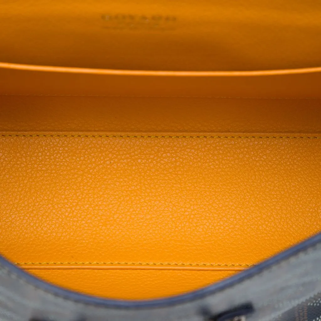 Goyard Mini Goyardine Saigon Structured Blue Very good - Model View