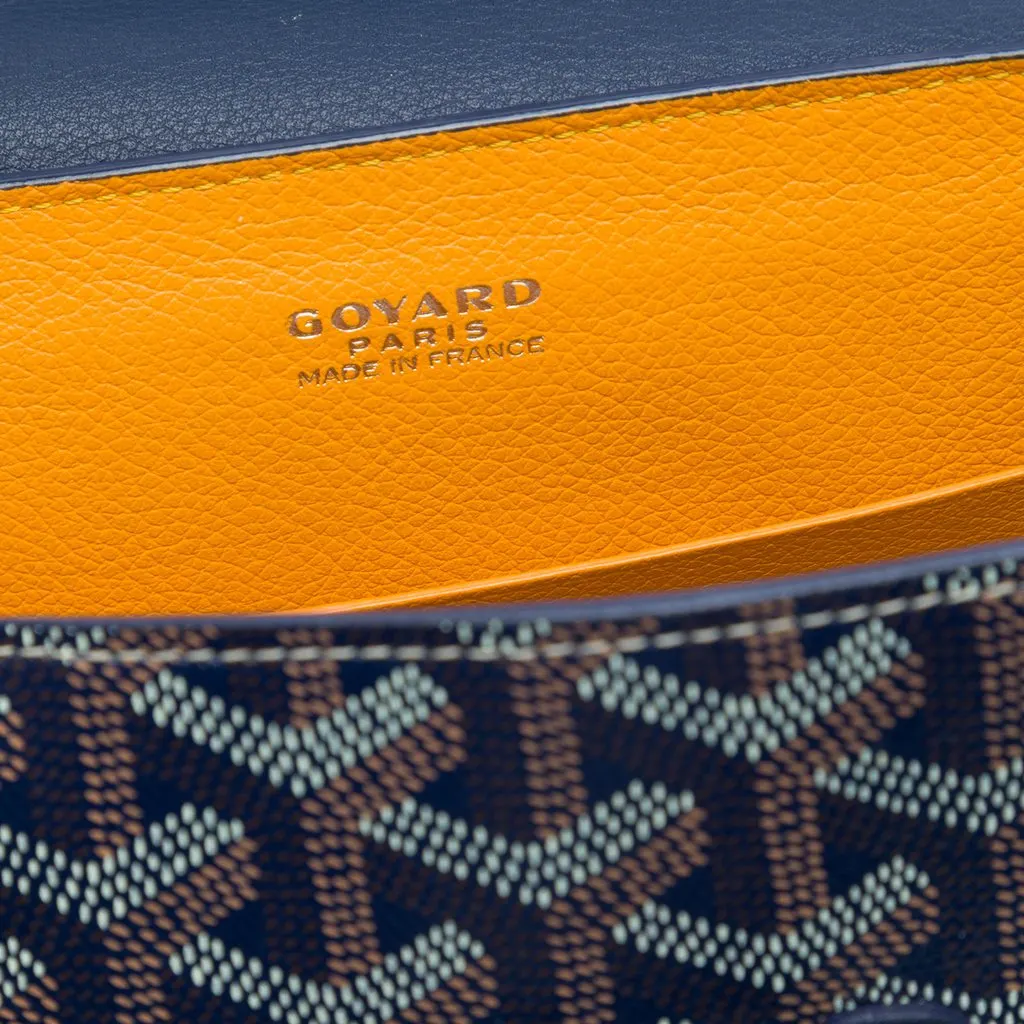 Goyard Mini Goyardine Saigon Structured Blue Very good - Box View